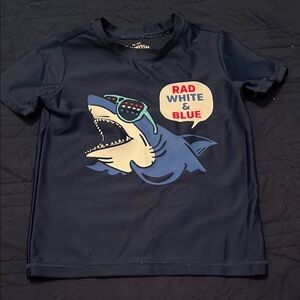 Carter’s Navy Shark Swim Shirt
